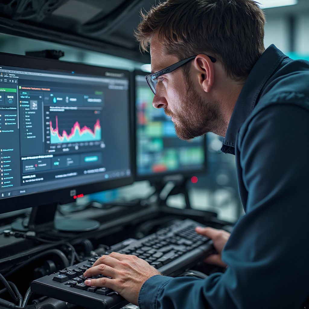 Yepamberi komputa yekuongorora michina yakabatana nemotokari